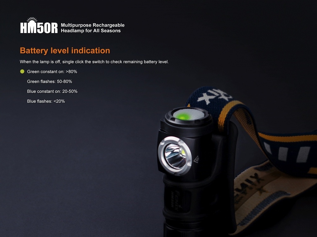Lampe frontale rechargeable (500 lumens) HM50R Fenix