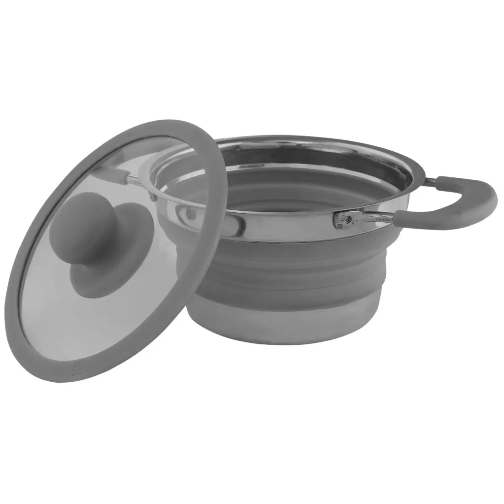 Casserole pliable Eurotrail avec couvercle S