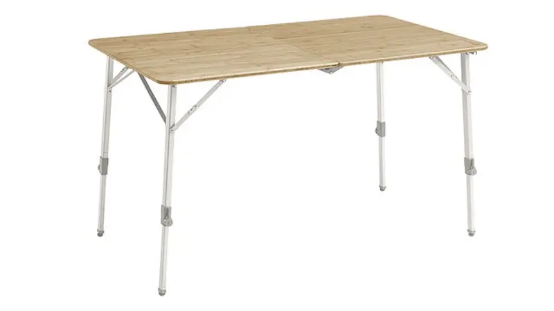 Table en bambou Outwell Custer S alu couleur brun 