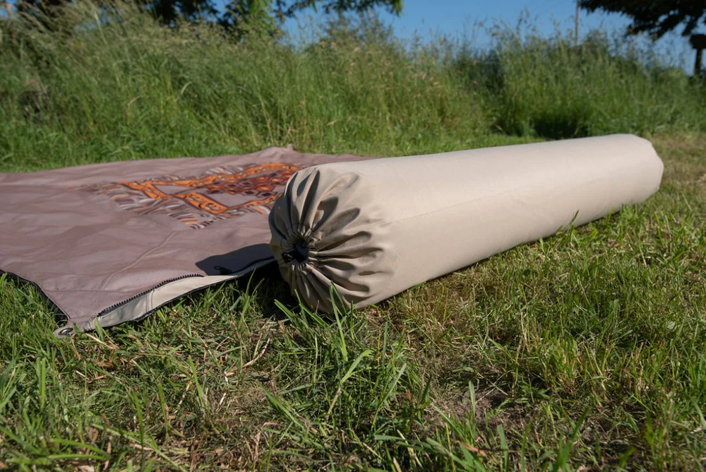 Rouleau de coussins connectables Zip XL Lounger ocre FE noir Bent