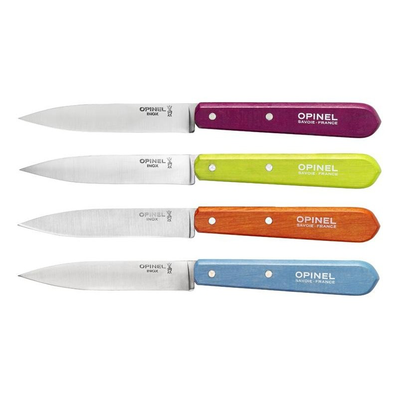 [001381] Coffret de 4 Couteaux office n° 112, couleurs acidulées, Opinel