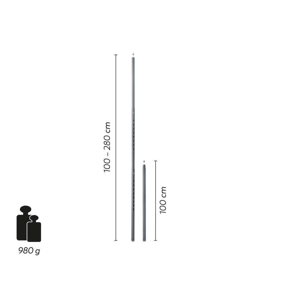 [266101] Tarpstange  L Tarp pole 2.8 m, Groenberg