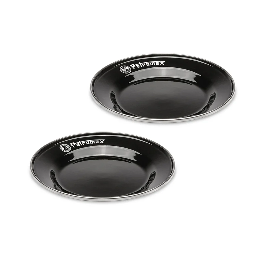 Ensemble de 2 assiettes Petromax en émail (18cm)