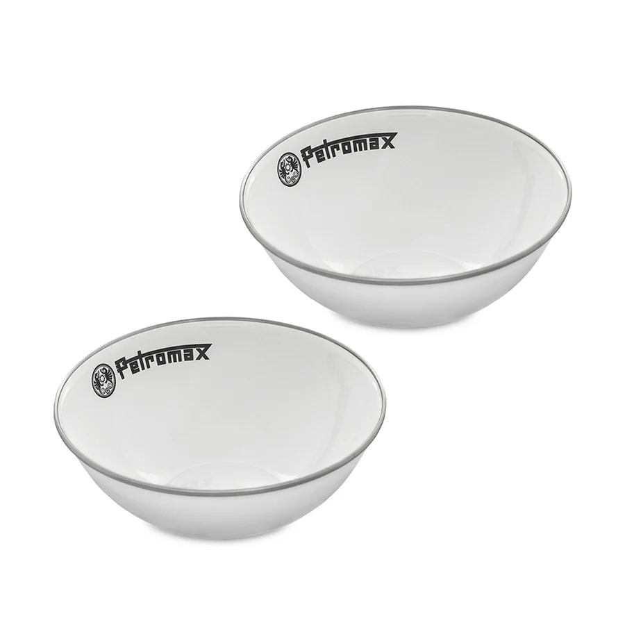 [PX-BOWL-W] 2er-Set Petromax-Emaille-Schüsseln (500 ml)
