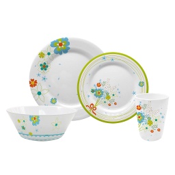 [53591] Set de vaisselle 16pcs Summer-flowers Gimex